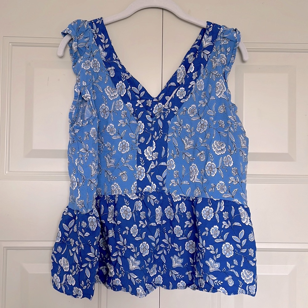 Loft Flutter Peplum Style Top - image 2